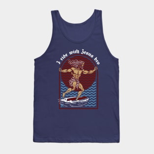 I ride with Jesus bro Tank Top